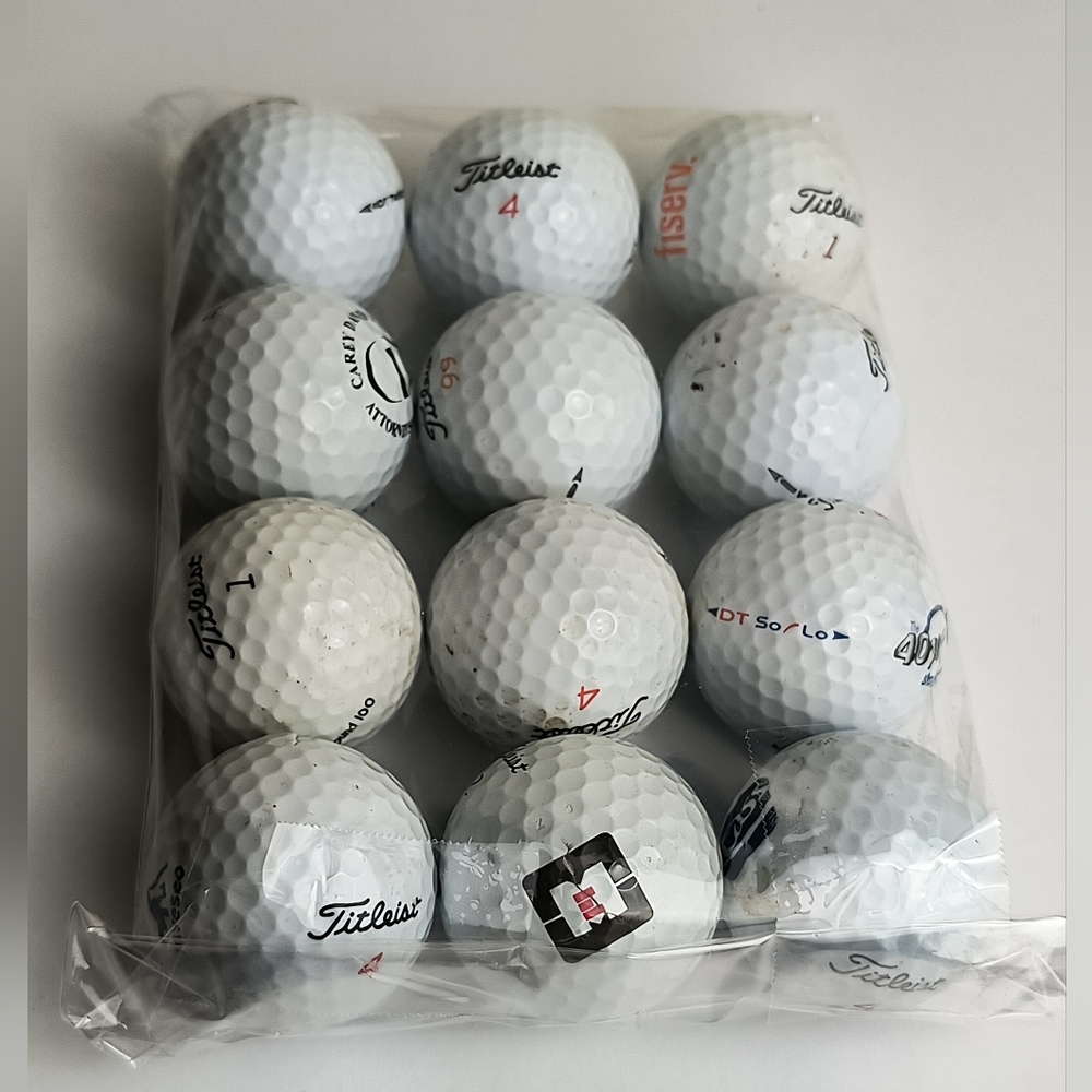 Titleist White Golf Balls Set
